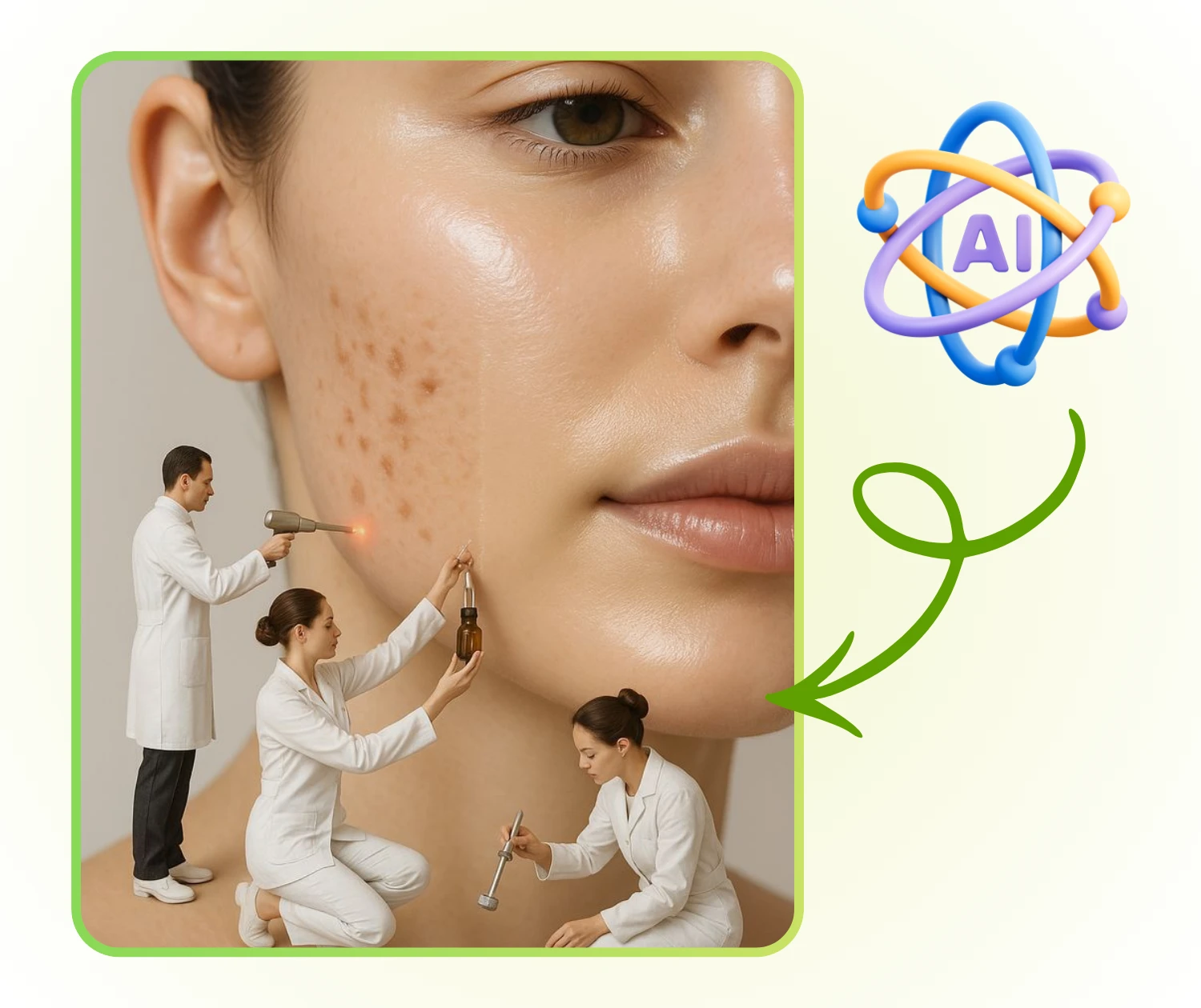 Blemish removal preview AI Blemish Remover intro image