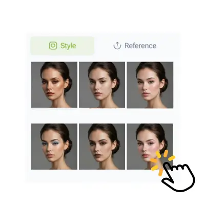 AI Makeup Generator step 2 AI Makeup Generator: Step 2 - Select Your Style or Describe the Look