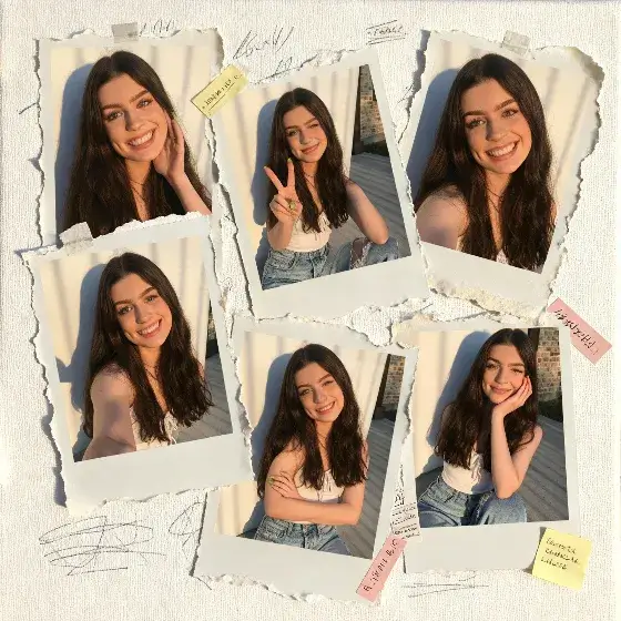 AI Photo Collage Maker style Scrapbook