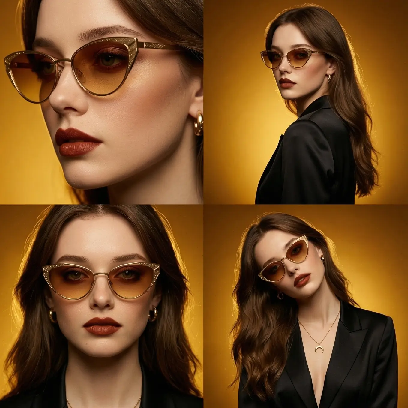 AI Photo Grid Maker style Honey & Fire