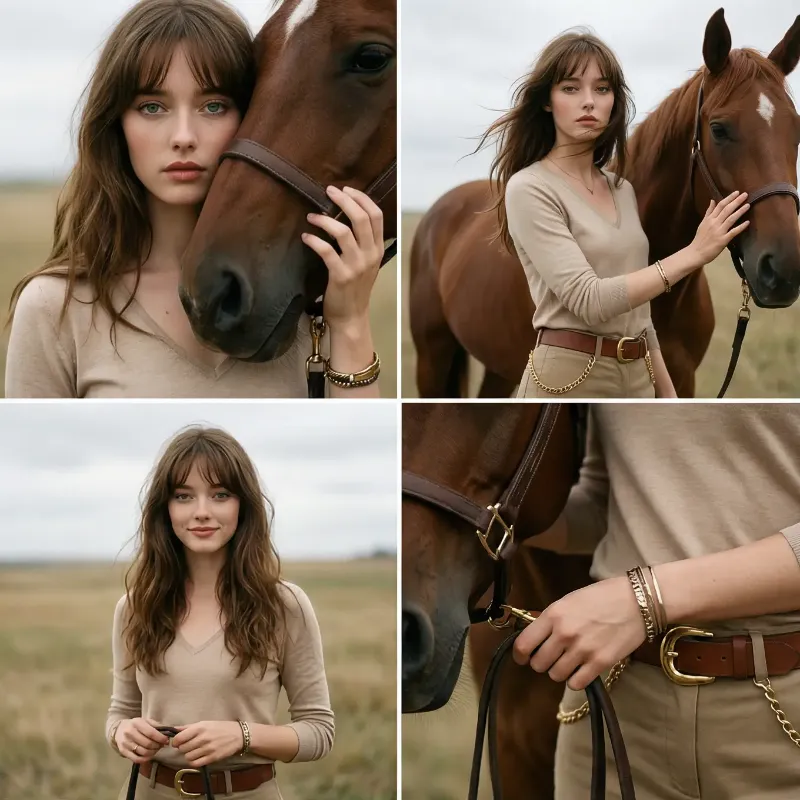 AI Photo Grid Maker style Untamed Spirit