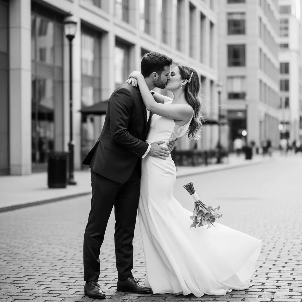 AI Wedding Photo Generator Style: Urban Street