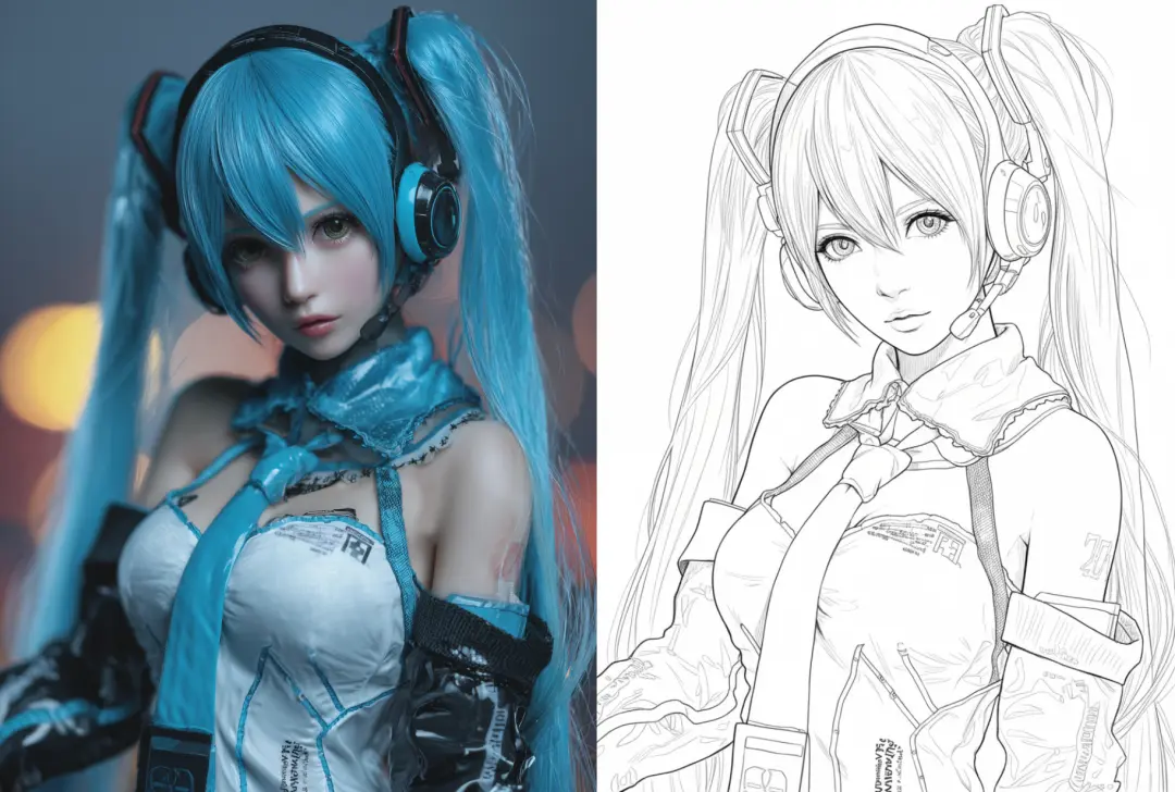 AI-generated anime avatar character